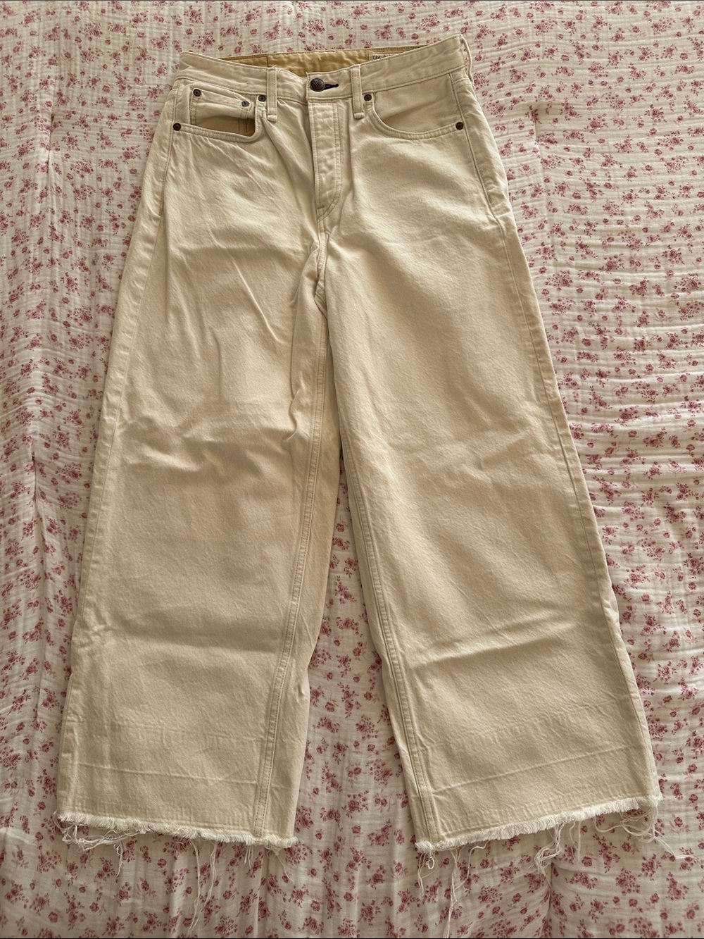 Rag and Bone Maya High Rise Ankle Wide Leg
